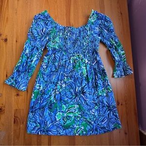 Lilly Pulitzer Blue and Green Kids Dress